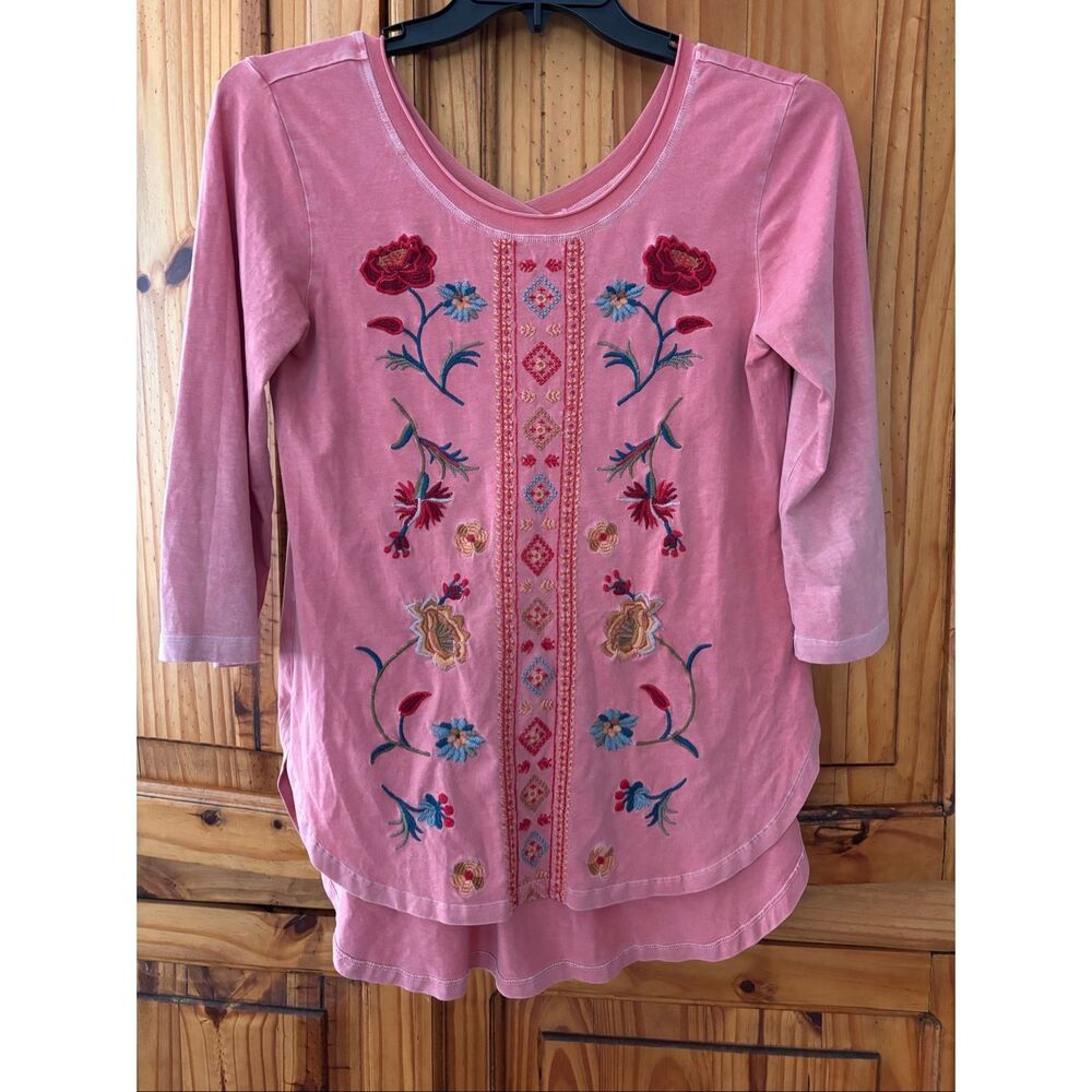 Caite Embroidered Tunic Top